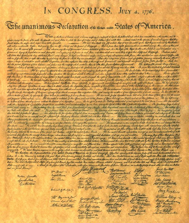 The Declaration of Independence